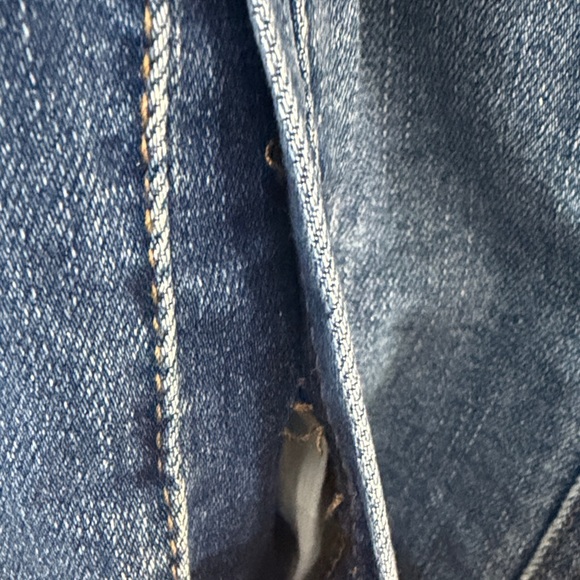 Lane Bryant Classic Blue Denim Jacket with Fringe Size 18 - Picture 9 of 16